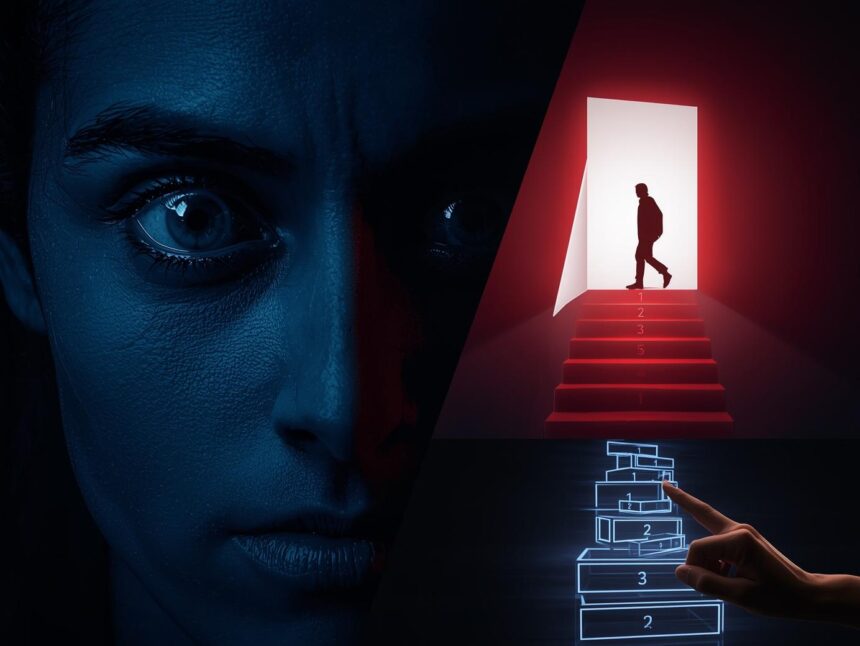 Curious viewer discovering structured video path