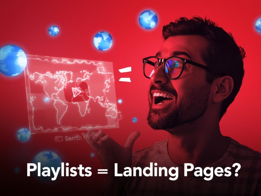 YouTube creator amazed while curating playlist as search landing page.