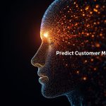 Marketer using AI-powered predictive analytics to anticipate customer needs and future buying behavior.