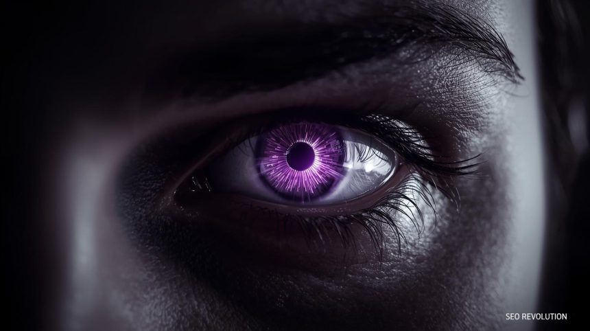 A symbolic AI-generated image representing Generative Engine Optimization, featuring a hand and a swirling data vortex in high-contrast, futuristic colors.