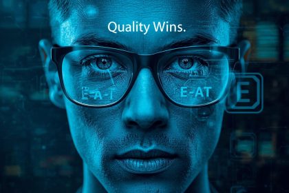 Marketer evaluating content quality checklist using Google rater-style scoring system in 2025.