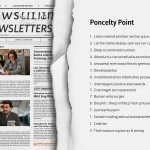 Half newsletter, half summary split image