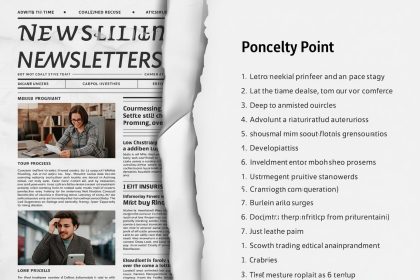 Half newsletter, half summary split image