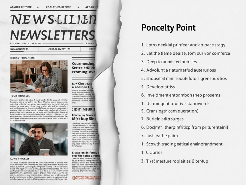 Half newsletter, half summary split image