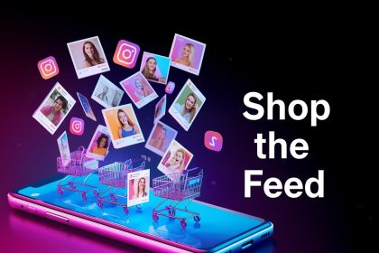 User buying directly from social media feed posts showing the rise of social commerce and shoppable content in 2025.