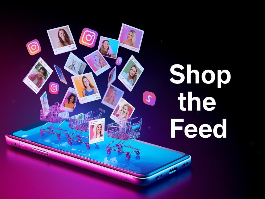 User buying directly from social media feed posts showing the rise of social commerce and shoppable content in 2025.