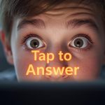 person taking quiz inside email inbox