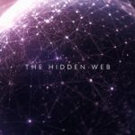 A glowing digital web partially covered in shadow with faint message icons and private chat bubbles traveling across hidden network lines, symbolizing invisible social sharing.