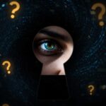 An image depicting a person's eye looking through a Reddit keyhole, symbolizing the discovery of hidden insights for digital marketing.