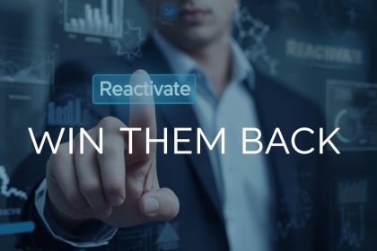 Email reactivation concept showing user returning after dormancy.