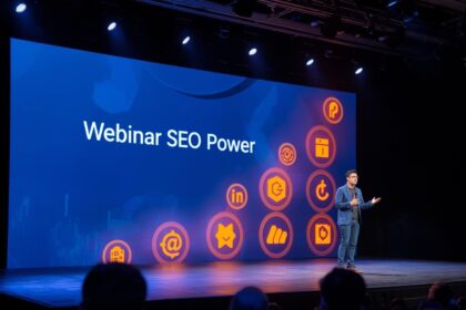Marketer transforming webinar into SEO content assets.