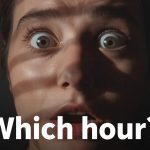 Person reacting to email timing, clocks and email icon