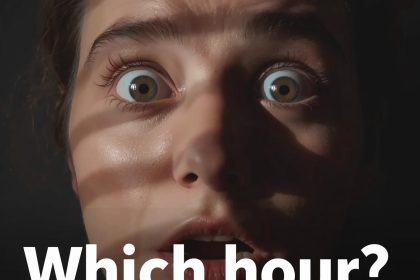 Person reacting to email timing, clocks and email icon