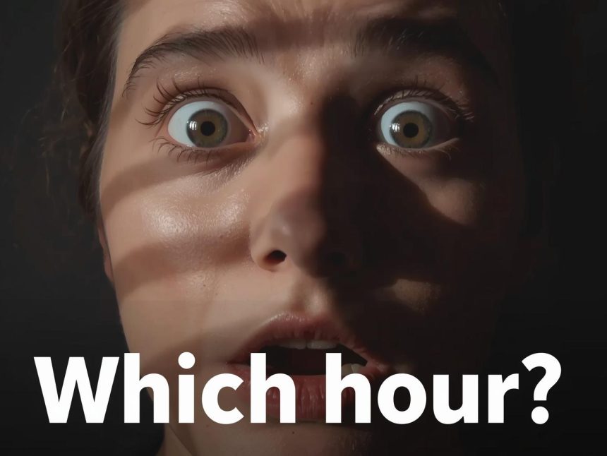 Person reacting to email timing, clocks and email icon