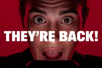 Surprised person reacting to re-engagement message