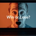 A marketer’s shocked face reflected on a laptop screen showing a featured snippet result, symbolizing the unpredictable outcomes of snippet optimization.