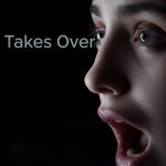 Person reacting with surprise to an AI Overview panel on a bright screen, symbolizing the shift toward zero-click search behavior.