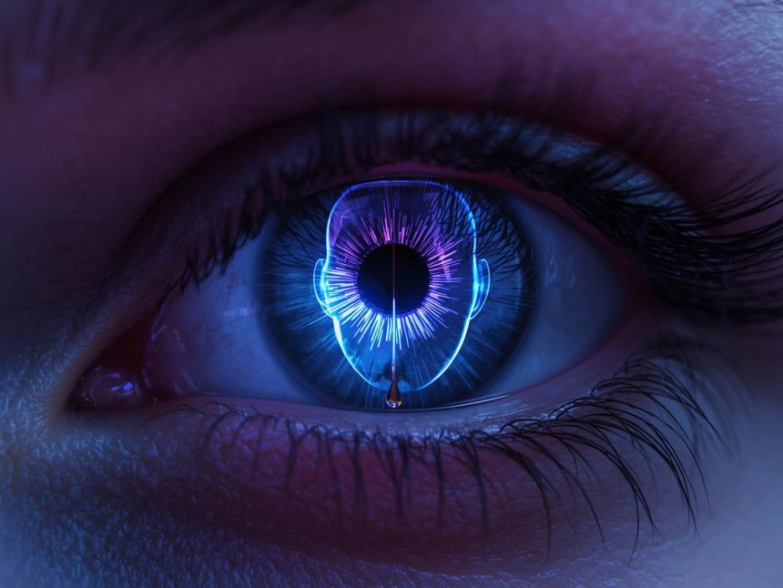 Friendly, empathetic AI avatar on a glowing screen showing deep connection to represent Personalized AI Narratives.