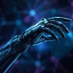 Confident designer testing brand visuals across laptop, tablet, and smartphone screens—symbolizing adaptive branding excellence.