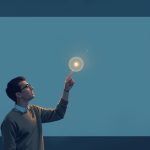 An image showing a surprised, curious face peeking through a keyhole to visualize the "The Trust Secret" of Private Communities