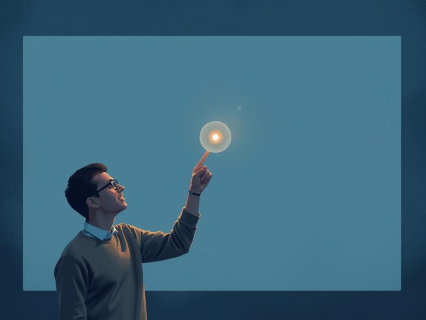 An image showing a surprised, curious face peeking through a keyhole to visualize the "The Trust Secret" of Private Communities