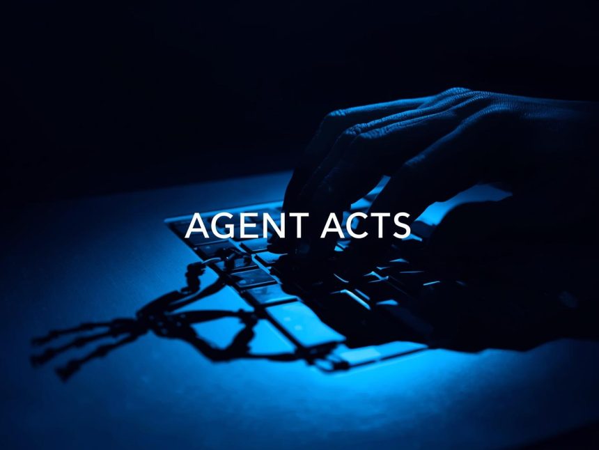 Surprised reaction to a simple, broken chatbot icon revealing a glowing, complex neural network underneath, representing the shift to AI Agents for Customer Service.