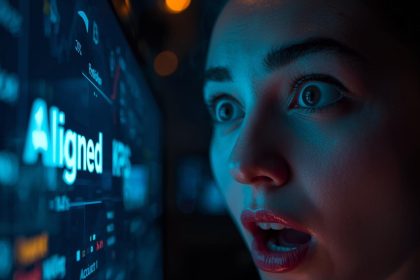 Person pointing at bright storyboard frames with excited expression, demonstrating storyboarding for AI-generated video ads.