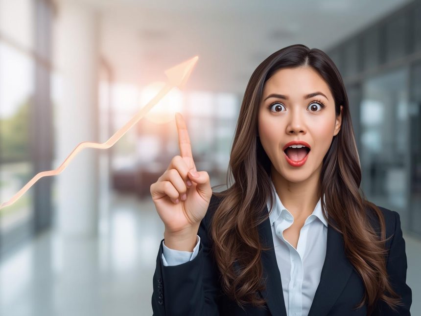 Marketer reacting to AI-driven budget reallocation screen showing Predictive Media Buying Budget Allocation