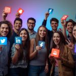 A smiling customer filming a genuine testimonial for their favorite brand, representing ambassador programs that turn fans into marketers.