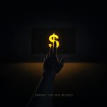 Surprised, intensely focused eye reflecting a complex glowing circuit board, symbolizing AI optimization for High-Ticket Affiliate Programs.