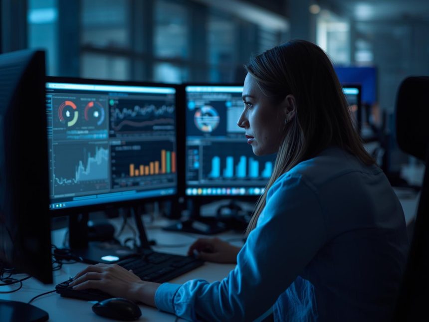 Digital marketer smiling while Google and TikTok logos merge in the background, symbolizing Social SEO convergence.