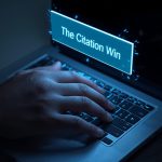 Intense professional looking at a knowledge graph of interconnected data points, conveying the complexity of semantic search optimization.