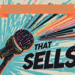 A confident salesperson interacting with a digital AI voice interface, illustrating collaboration between humans and AI in modern sales.