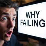 Marketer reacting with surprise while reviewing checkout A/B test results on a laptop, highlighting e-commerce checkout A/B testing insights.