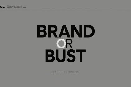 Focused startup founder pointing at brand archetype diagram with surprised expression, illustrating brand archetypes for high-growth digital startups.
