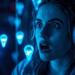 A surprised marketer looking at digital map pins transforming into AI agents, highlighting The New Local Marketing Stack.