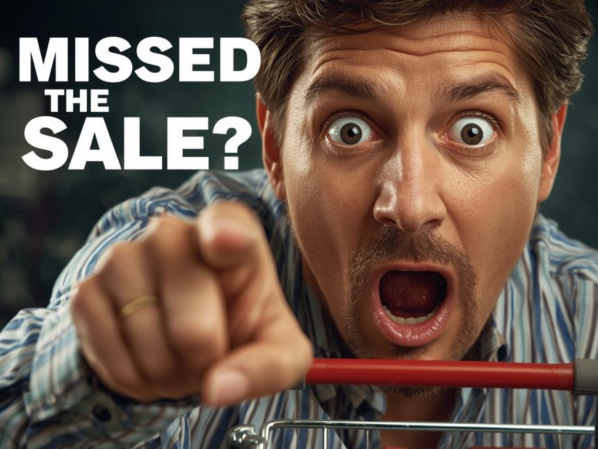 Smiling marketer pointing at abandoned cart notification, highlighting holiday e-commerce recovery emails that convert.